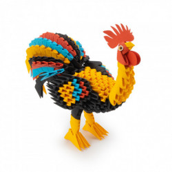 ORIGAMI 3D - Rooster/Coq...